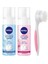 Yatıştırıcı ve Canlandırıcı Yüz Yıkama Köpüğü 150ML + Yüz Temizleme Fırçası 1