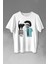 Mohikan Iskelet Adam Kara Kedi Nostalji Telefon Zili Baskılı Tişört Unisex T-Shirt 1