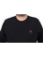 Mocgrande Büyük Beden Sweatshirt Gipeli Casual 22712-SIYAH 2
