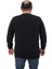 Mocgrande Büyük Beden Sweatshirt Gipeli Casual 22712-SIYAH 3