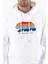 Süzene Nakış Ayı Baskılı Kapüşonlu Beyaz Sweatshirt Polarlı 1