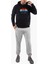Süzene Nakış Ayı Baskılı Kapüşonlu Lacivert Sweatshirt Polarlı 2