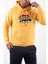 Süzene Nakış Ayı Baskılı Kapüşonlu Hardal Sweatshirt Polarlı 1