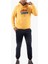 Süzene Nakış Ayı Baskılı Kapüşonlu Hardal Sweatshirt Polarlı 2