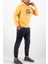 Süzene Nakış Ayı Baskılı Kapüşonlu Hardal Sweatshirt Polarlı 3