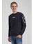 New World Polo Bisiklet Yaka Lacivert Slim Fit Sweatshirt 22FWM60126 2