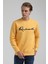 Bisiklet Yaka Hardal Slim Fit Sweatshirt 22FWM60128 2