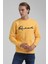 Bisiklet Yaka Hardal Slim Fit Sweatshirt 22FWM60128 3