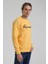 Bisiklet Yaka Hardal Slim Fit Sweatshirt 22FWM60128 4