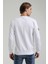 New World Polo Bisiklet Yaka Beyaz Slim Fit Sweatshirt 22FWM60133 2