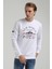 New World Polo Bisiklet Yaka Beyaz Slim Fit Sweatshirt 22FWM60133 3