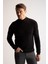 Premium Regular Fit Yarım Balıkçı Yaka Boğazlı Triko Kazak Y0801AZ22AU 3