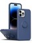 Iphone 14 Pro Max (Mavi) Için Ring Kickstand Silikon Telefon Kılıfı (Yurt Dışından) 1