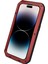 Iphone 14 Pro Max (Kırmızı) Için Şok Geçirmez Su Geçirmez Silikon Çinko Alaşımlı Kasa (Yurt Dışından) 3