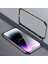 Iphone 14 Pro Max (Siyah) Için Dört Köşe Şok Geçirmez Metal Çerçeve Telefon Kasası (Yurt Dışından) 4