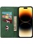 Iphone 14 Pro Max (Yeşil) Için Deri Deri Telefon Kılıfı Hissediyor (Yurt Dışından) 3