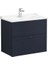 Root Classic 80 cm Lacivert Çekmeceli Banyo Dolabı Alt Modül Lavabo 1