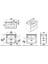 Root Classic 80 cm Lacivert Çekmeceli Banyo Dolabı Alt Modül Lavabo 2