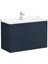Root Classic 100 cm Lacivert Çekmeceli Banyo Dolabı Alt Modül Lavabo 1