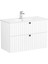 Root Groove 100 cm Beyaz Çekmeceli Banyo Dolabı Alt Modül Lavabo 1