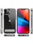 Apple iPhone 14 Plus Kılıf Lüx Silikon L Standlı Şeffaf 1