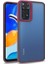 Casestreet Xiaomi Redmi Note 11 Pro 5g Kılıf Flora Sert Silikon Arkası Cam Şeffaf Kırmızı 1