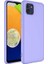 Samsung Galaxy A03 Kılıf Mara Lansman Silikon Mat Soft Korumalı Mor 1