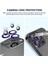 Apple iPhone 14 Pro Uyumlu Kamera Lens Koruma Camı 3D 3 Parça Tekli Mor-Vb Renkli 3