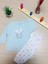 Kız Bebek Sevimli Fil Desenli Alt Üst Pijama Takımı 1