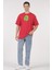 Oversize T-Shirt Rick And Morty Kırmızı 2
