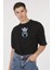 Oversize T-Shirt Demon Siyah 1