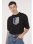 Oversize T-Shirt Attack On Titan Siyah 3