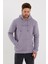Erkek Slim Fit Baskılı Kapüşonlu Sweatshirt 2