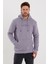 Erkek Slim Fit Baskılı Kapüşonlu Sweatshirt 4