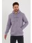 Erkek Slim Fit Baskılı Kapüşonlu Sweatshirt 1