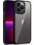 iPhone 14 Pro Kılıf Metal Buton ve Kamera Çerçeveli Kenarları Silikon Arkası Sert Titanium Case 1