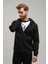 Regnault Üç Iplik Pamuklu Kapüşonu File Detaylı Fermuarlı Sweatshirt 3