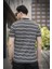 Jacky Çizgili Örme Yaka Likralı Erkek Tshirt 3