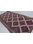 Türk Kilim, Eskitme Kilim, Oversize Kilim, 180 x 391 cm Mavi Kilim, El Yapımı Kilim, Salonsı Kilim, 9 4