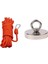 Magnet Fishing Halatlı Eldivenli Neodyum Pot Mıknatıs Seti, 80MM Büyük Kancalı Mıknatıs Balıkçılığı 4