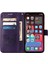Iphone 14 Pro Max (Dark Purple) Için Kabartmalı Kelebek Deri Telefon Kasası 2