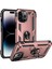 Iphone 14 Pro Max (Gül Altın) Için Shockproof Tpu Pc Tutucu Telefon Kılıfı 1