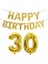 Sayı Alüminyum Folyo Balon Dekorasyon Seti, Stil: 30 (Altın) (Yurt Dışından) 1