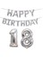 Sayı Alüminyum Folyo Balon Dekorasyon Seti, Stil: 18 (Gümüş) (Yurt Dışından) 1
