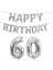 Sayı Alüminyum Folyo Balon Dekorasyon Seti, Stil: 60 (Gümüş) (Yurt Dışından) 1