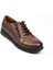 789 Fermuarlı Ceviz Deri Kadın Günlük Ayakkabı 1