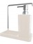 M-E56-09 Luna Mutfak Sıvı Sabunluk, 420 ml Hazne, 21 x 10 x 20 Cm, Bej 1