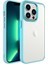 Apple iPhone 14 Pro Max Kılıf Ekran ve Kamera Çıkıntılı Kenarları Renkli Şeffaf Kapak 1