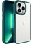 Apple iPhone 14 Pro Max Kılıf Ekran ve Kamera Çıkıntılı Kenarları Renkli Şeffaf Kapak 1