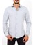 Slim Fit Açık Gri Renk Erkek Gömlek 1